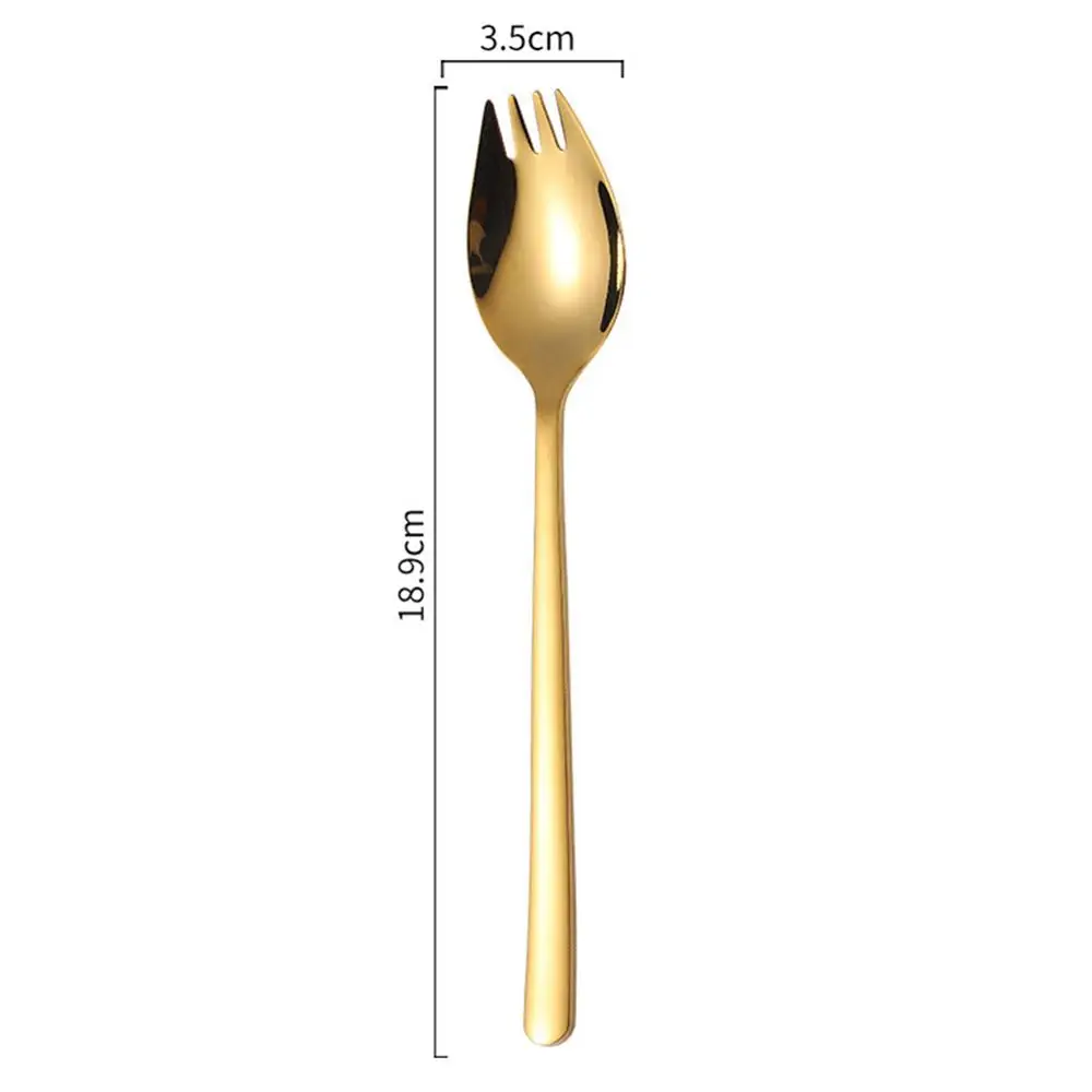 Горячая 2 в 1 Многофункциональный Spork Ложка Вилка лапша фруктовый салат кухня ресторан инструмент