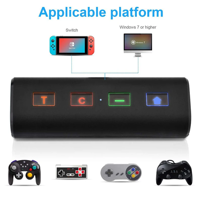 Беспроводной адаптер для переключателя NGC/WII/NES/SNES Классическая дверная ручка для переключателя/PC/NS адаптер