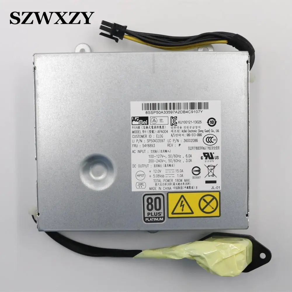 Новый Для Lenovo thinkcenter M93z все-в-одном 180 Вт источник питания APA004 54Y8893 SP50A33597 |