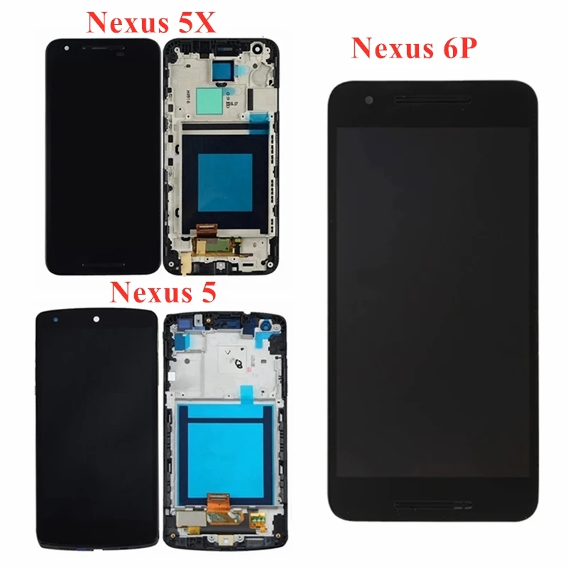ЖК-дисплей для LG Google Nexus 5 D820 5X H791 H790 6P H1511 сенсорный экран дигитайзер в сборе с