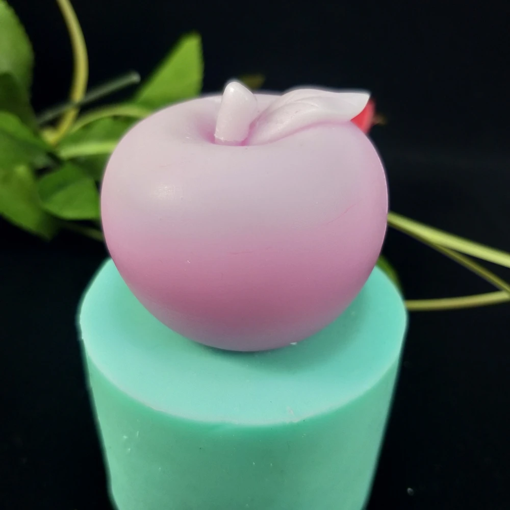 Apple Mold Fruit Mold Candle Form Silicone Candle Mold For Candle Fondant Cake Soap Decoration Craft Household DIY Baking Tools baking utensils