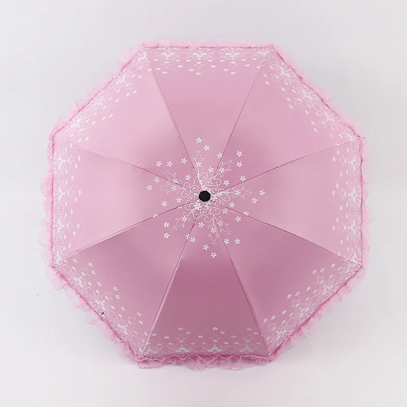 

Hipster Popular Models Lace Umbrella Rain Or Shine Dual Purpose Umbrella Three Vinyl Folding Slimming Parasol N1OjZfBMlh