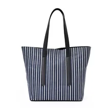 От производителя; импортные товары в полоску; женская Холщовая Сумка для студентов; большая сумка; сумка на плечо; Повседневная модная сумка в Корейском стиле
