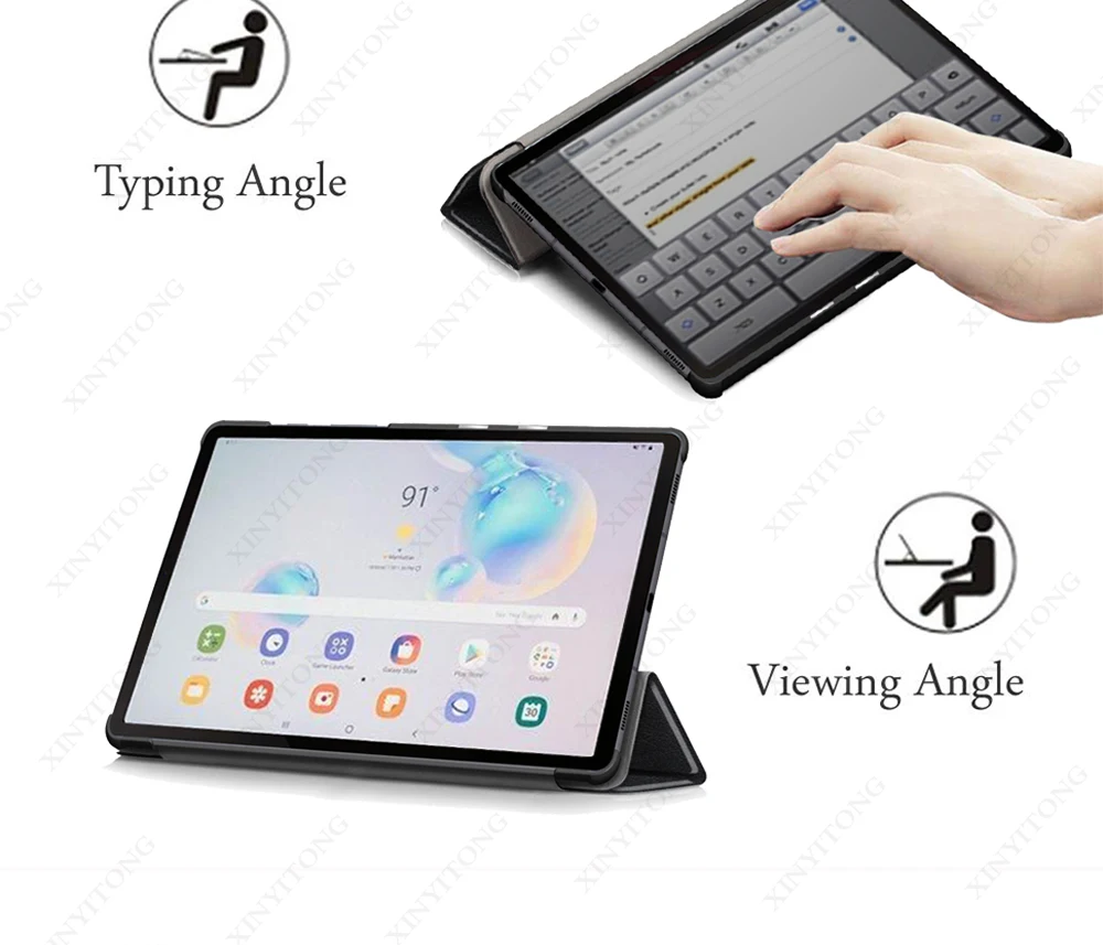 Чехол для samsung Galaxy Tab S6 10,5 чехол, тонкий трехслойный чехол для samsung Galaxy Tab S6 10,5 SM-T860/T865 чехол для планшета