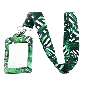 

Badge holder lanyard Women Men PU Bank Card Neck Strap Card Bus ID holder students kids Identity badge with lanyard badge