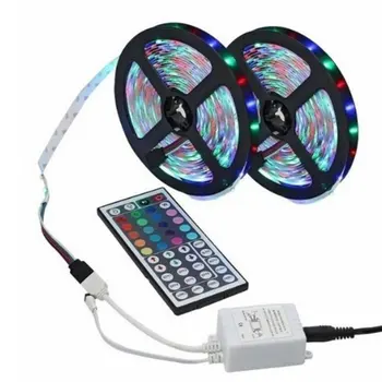 

Rgb Smd3528 Led Light Strip Non-Waterproof Rgb Color-Changing Soft Led Strip With 44-Key Infrared Controller