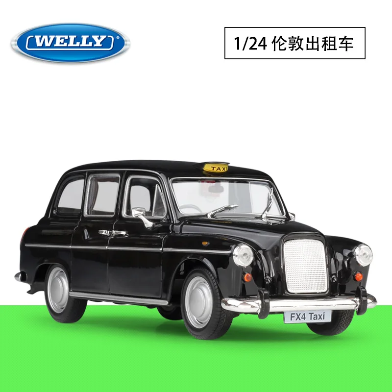 

WELLY Welly 1: 24 London Taxi Austin FX4 London Taxi Model Alloy Car Model