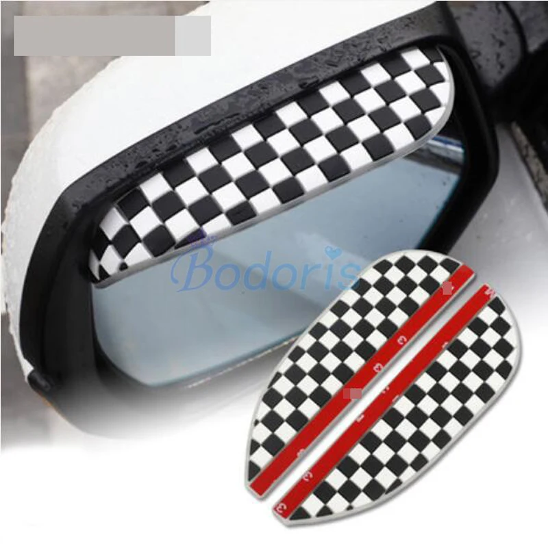 Для BMW Mini Cooper R55 R56 R57 R58 R60 F55 F56 4 цвета заднего вида дождевик для бровей авто зеркало