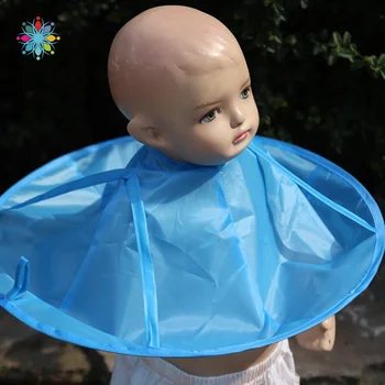 

Baby Hair Cutting Cape Haircut Gown Hairdresser Apron Blue Cloak Clothes Waterproof Barber For Salon Barber Special Hair Styling