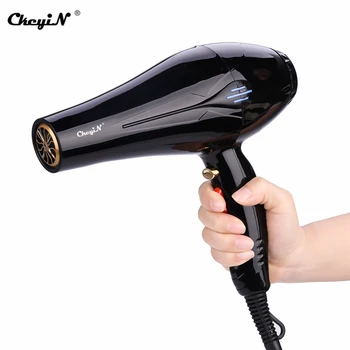 

4000W Large Power Salon Hair Dryer Professional Blue Light Hydra Negative Ion Hot/Cold Wind Hairdryer Blow Dryer + 2 Nozzles S42