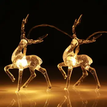 

Lights String Battery Box Christmas Deer Beautiful Lamp String LED String Lights IP65 10led/20led Celebration Waterproof