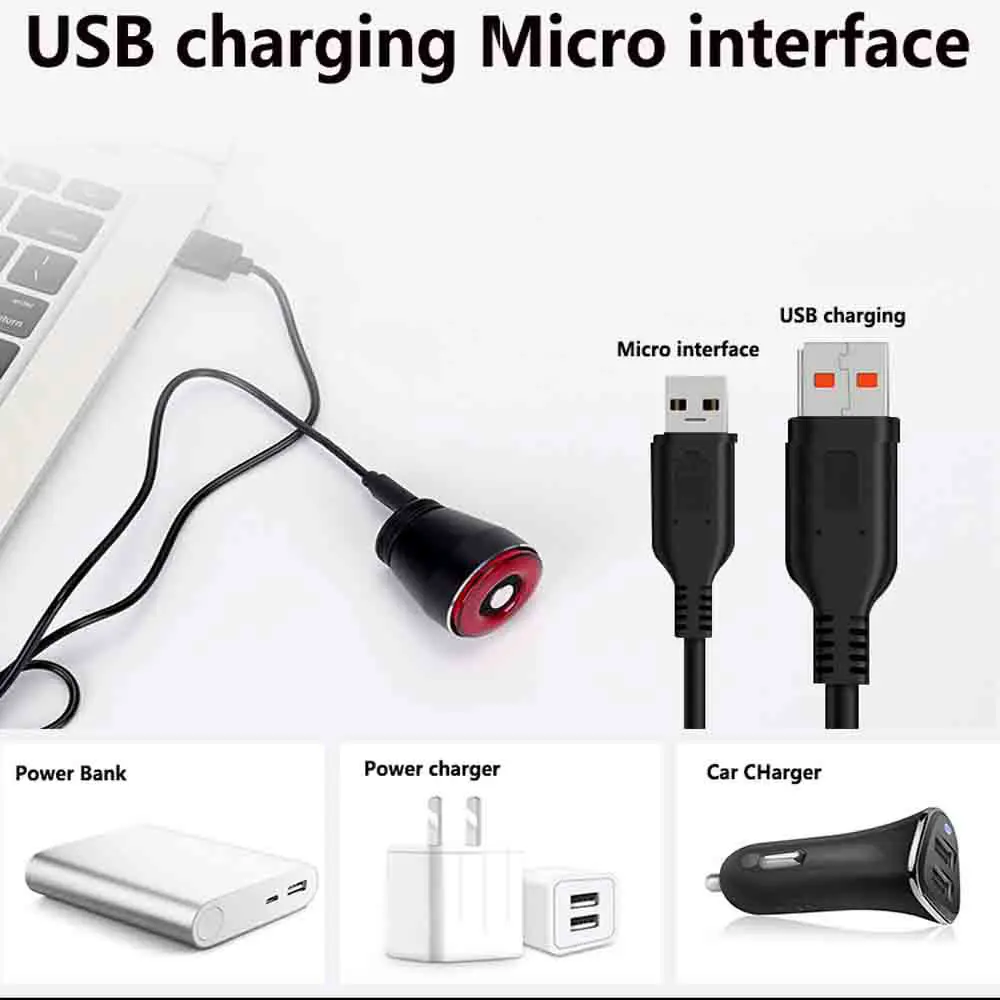 Top Cycling Taillight Bicycle Flashlight MTB Bike Rear Light Auto Start/Stop Brake Sensing IPX6 Waterproof LED Charging Safety Warm 4 Top Cycling Taillight Bicycle Flashlight MTB Bike Rear Light Auto Start/Stop Brake Sensing IPX6 Waterproof LED Charging Safety Warm 4