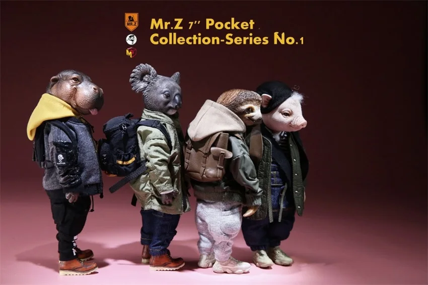 7 "карманная коллекция Zoo topia Series No.1Cute фигурки животных игрушечные модели WoHe Ma/LaLa Ko/Ленивый Su/Porky Zhu с базовым ящиком
