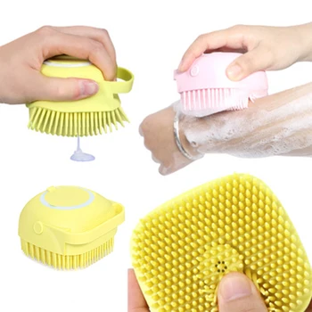 

Silicone Massage brush Soft Gloves Peeling Body Bath Brush Exfoliating Gloves Footbrush Body Brush With bath dew bathroom
