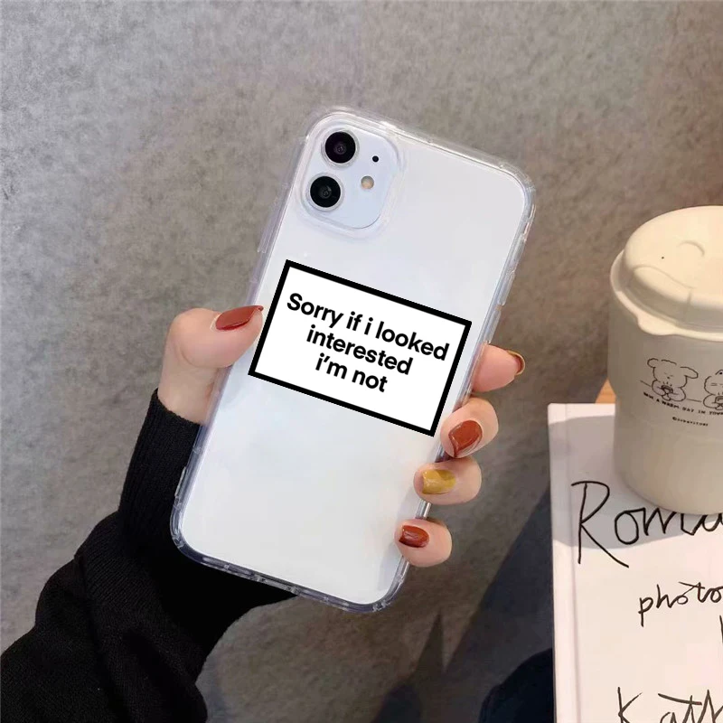 GYKZ извините если я заинтересовал чехол для телефона iPhone SE20 12 XS MAX 11 Pro XR X 7 8 6Plus с