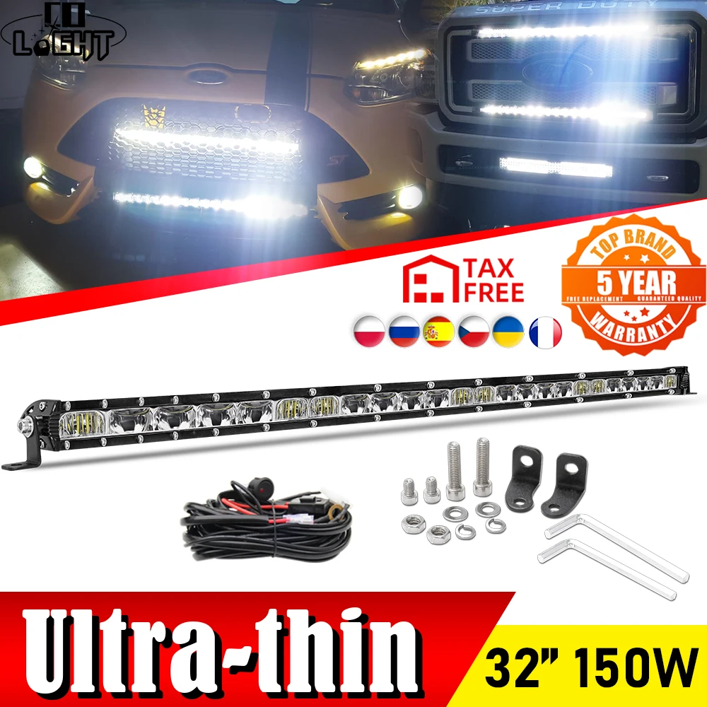 

CO LIGHT Super Bright Led Light Bar 32" 18000LM Combo Beam For 4x4 Off road ATV Truck Tractors 12V 24V Driving Work Lights Barra