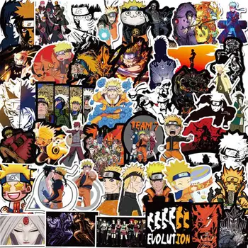 

100Pcs/lot Japan Anime Naruto Sasuke Cartoon For Snowboard Laptop Luggage Fridge Car- Styling Vinyl Decal Stickers