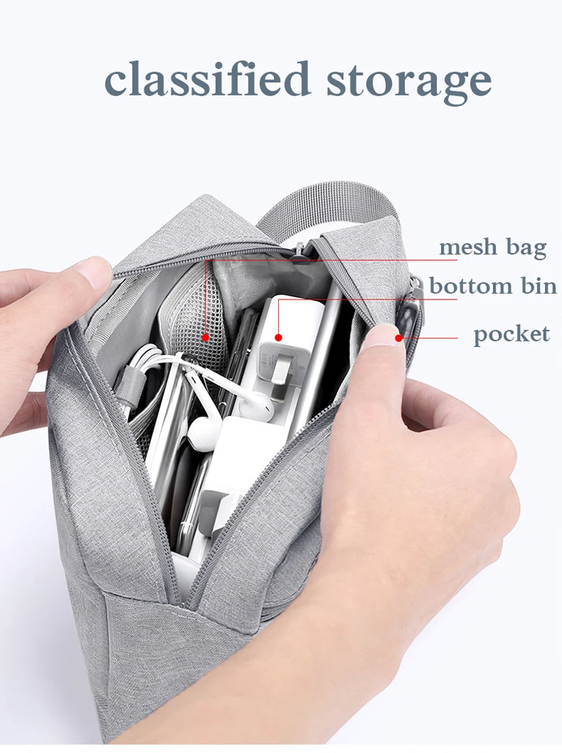 BUBM цифровая сумка для хранения, сумка для жесткого диска, портативный USB кабель, сумка для наушников, внешний аккумулятор, Дорожный комплект, чехол
