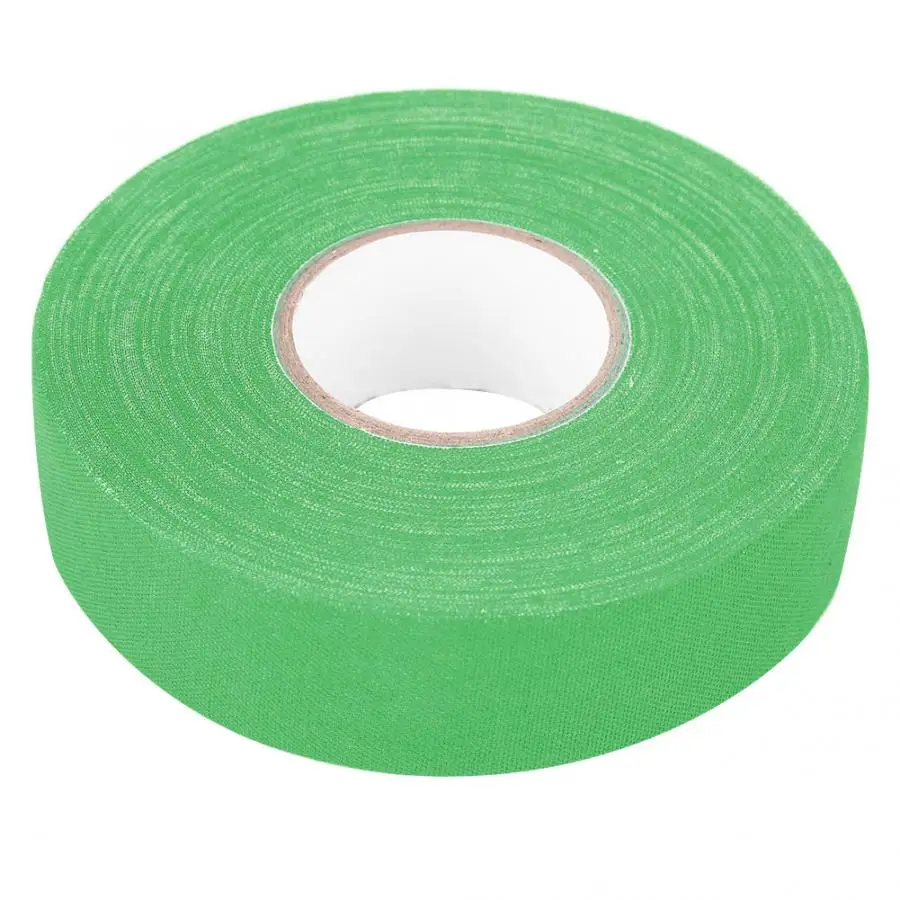 Лента для хоккейного полюса прочная 6 цветов хоккейная защитная лента Спортивная безопасность бадминтон палка штанги хоккейная палка ленты - Цвет: Зеленый