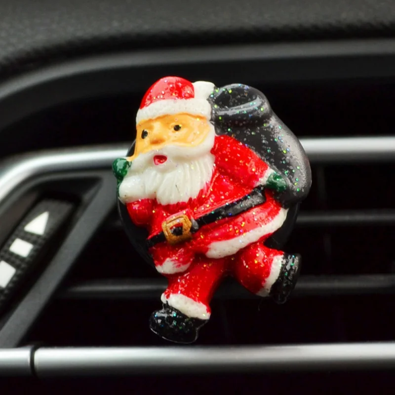 Авто кондиционер воздуха на выходе клип духи автомобиля освежитель воздуха автомобиля орнамент Санта Клаус Снеговик колокольчик украшение "Собака" Рождество - Название цвета: A2