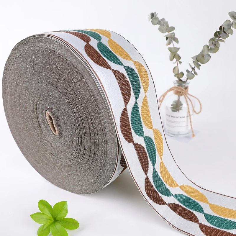 

QGVLish, 25 м/лот, ширина 9 см, жаккардовая кружевная лента для занавесок, кружевная отделка, тесьма для рукоделия, шитье дивана, подушки, Декор, Аксессуары для штор