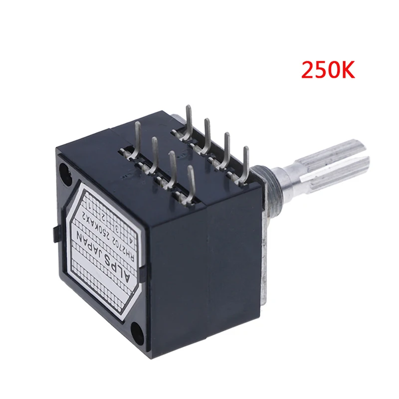 Potentiometer 250K Log Alps Audio Amp Volume Control Pot Stereo W Loudness Potentiometers