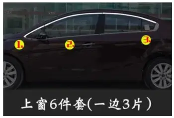 

Applicable for kia K3 window trim dedicated stainless steel window decoration accessories