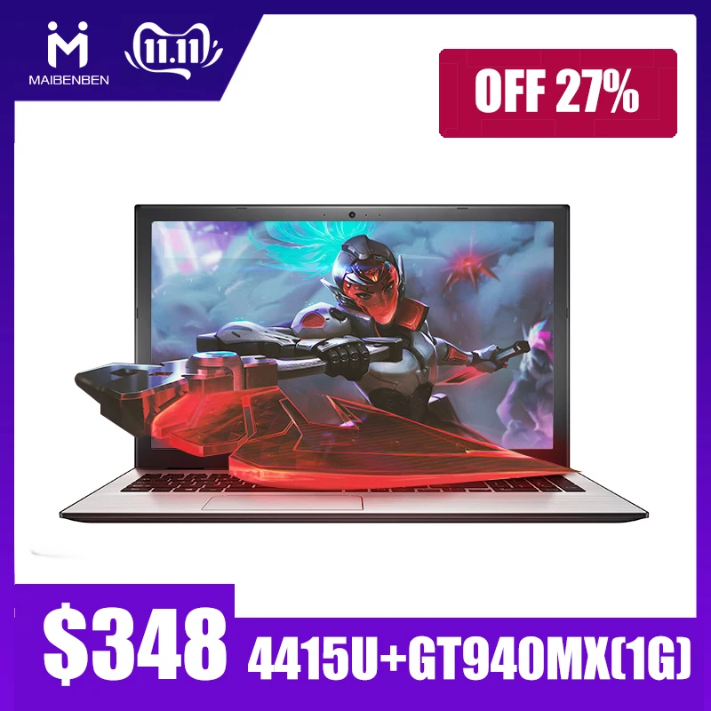 31624.05руб. |MaiBenBen XiaoMai 5 для офисного ноутбука Intel 4415U + GT940MX (1G), видеокарта/DOS/серебристый, 15,6 дюймов, TN FHD экран, портативный ноутбук-in Ноутбуки from Компьютер и офис on Aliexpress - 11.11_Double 11_Singles' Day