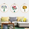 Floral Bouquet Patterns Embroidery Kit DIY Handcraft Cross Stitch Set Materials Package Embroidery Hoop Sewing Supplies Decor ► Photo 2/6