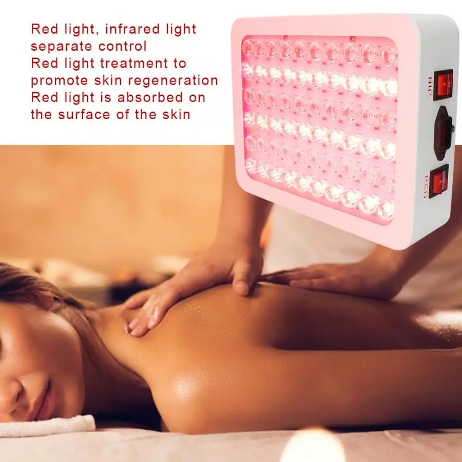 Массаж 300 Вт Мини Профессиональный светодиодный инфракрасный свет красный свет терапия по омоложению кожи морщин аппарат для лифтинга боли