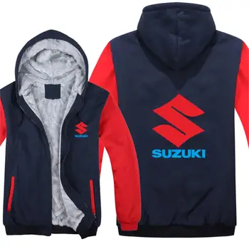 

Suzuki Motorcycles Hoodies Thicken Jacket Wool Liner Fleece Pullover Man Coat Suzuki Sweatshirts Coat HS-053
