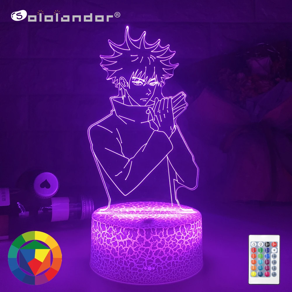 

Anime Lamp Megumi Fushiguro Light Jujutsu Kaisen Led Night Light for Birthday Gift Jujutsu Kaisen Megumi Fushiguro Lamp