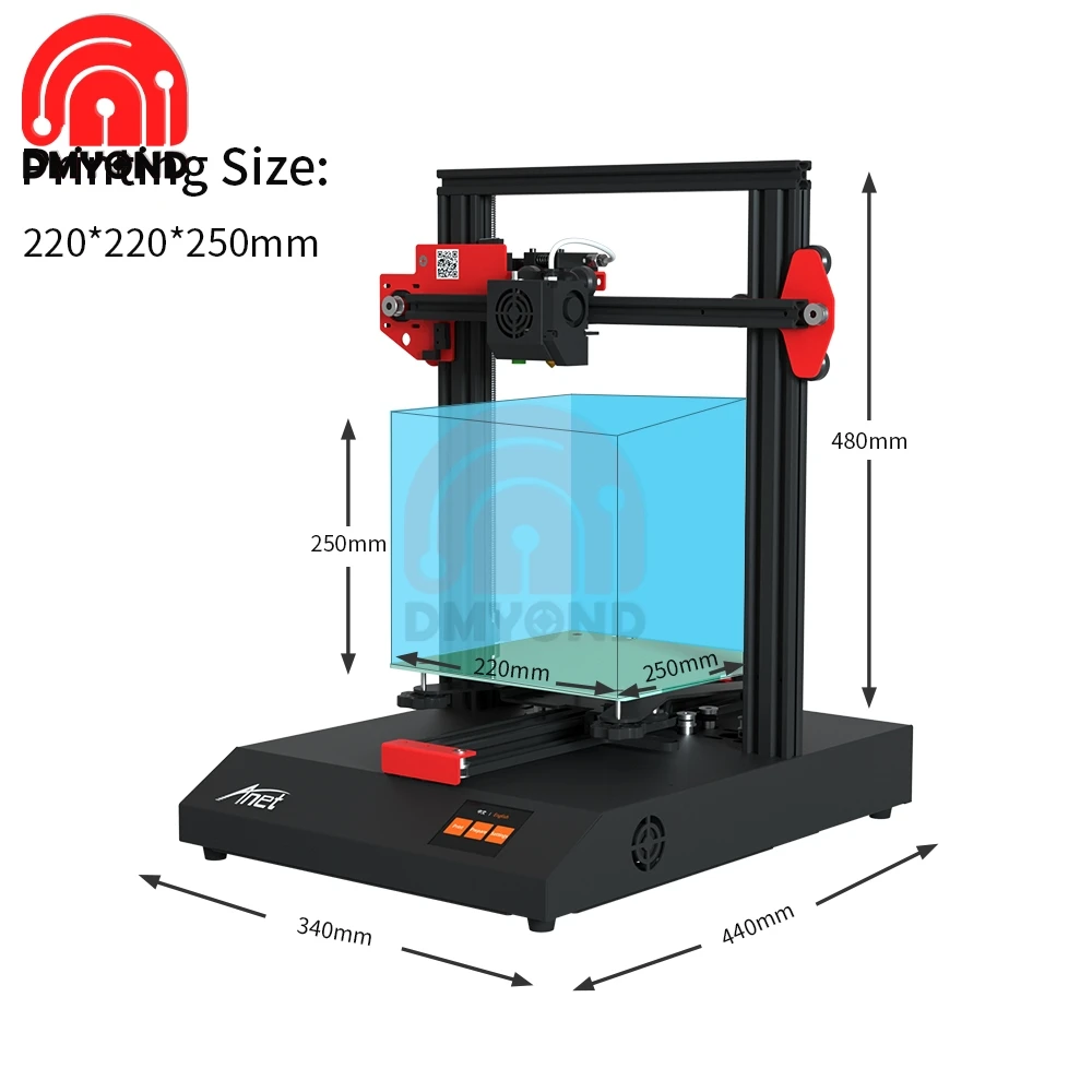 US $179.65 New Updated Anet ET4 High Precision 3D Printer DIY Metal Integrated 3D Printer TMC2208 Step Driver Impressora Low Loisy Printer