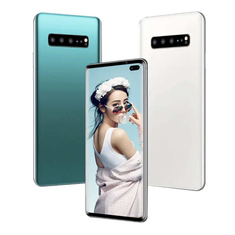 S10 + Smartphone 8 + 256 Fullscreen Android Dedo Face id Câmera Dupla Inteligente Celular Telefone Handset Barato gb 5 gb android dedo face id câmera dupla
