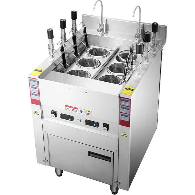 

Commercial Noodles Furnace Fully Automatic Lift Six Heads Multifunction Cook Surface Machine Dumpling Oven Restaurant Equipment