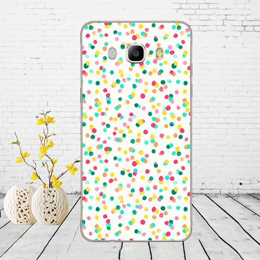 58DD горошек Мягкий силиконовый чехол для Samsung Galaxy A3 a5 A6 A8 j3 j5 j7