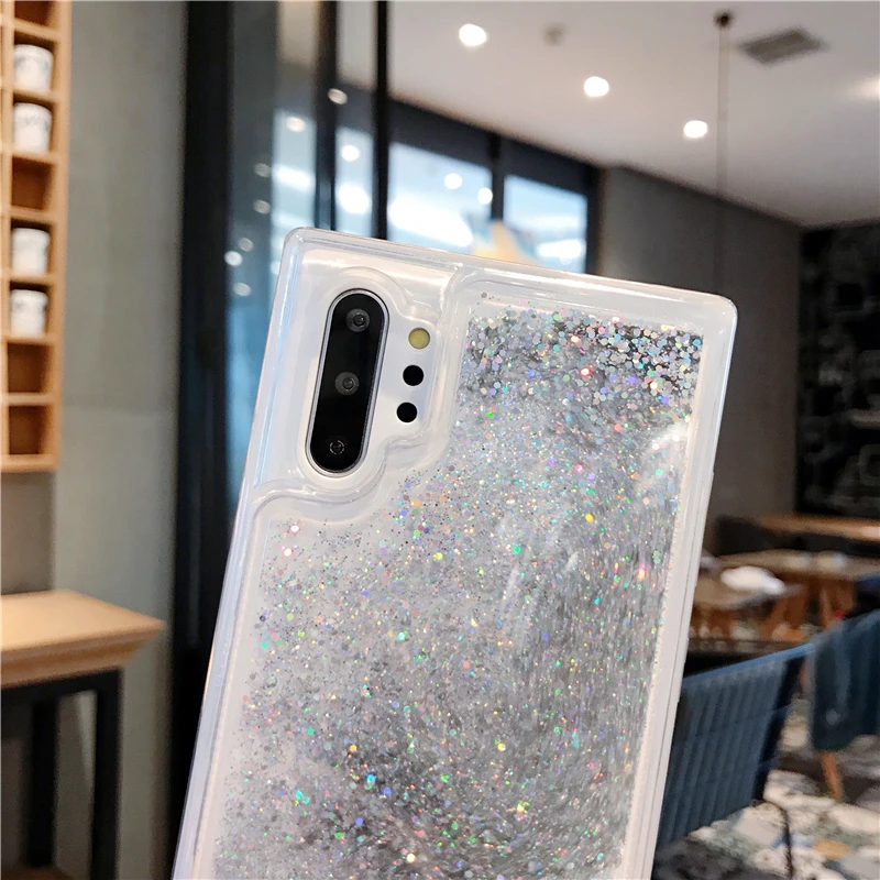 Золотой жидкий песок чехол для samsung Galaxy Note 10 Plus 8 9 динамический блестящий чехол из ТПУ для samsung S10 5G S8 S9 Plus Note 10 Coque