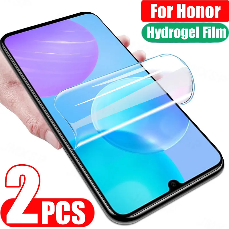 Гидрогелевая пленка для Huawei Honor 30 20 10 Lite 20E защиты экрана 20S 30S V30 V20 V10 X10 Pro 30i 20i 10i 2 шт.