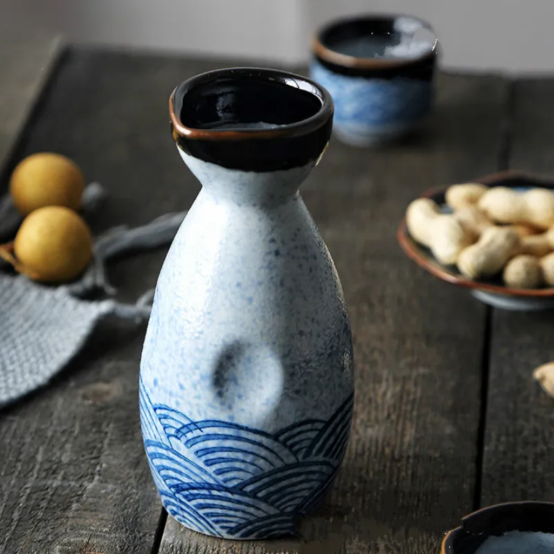 Jagencn cerâmica conjunto de vidro de vinho saquê japonês