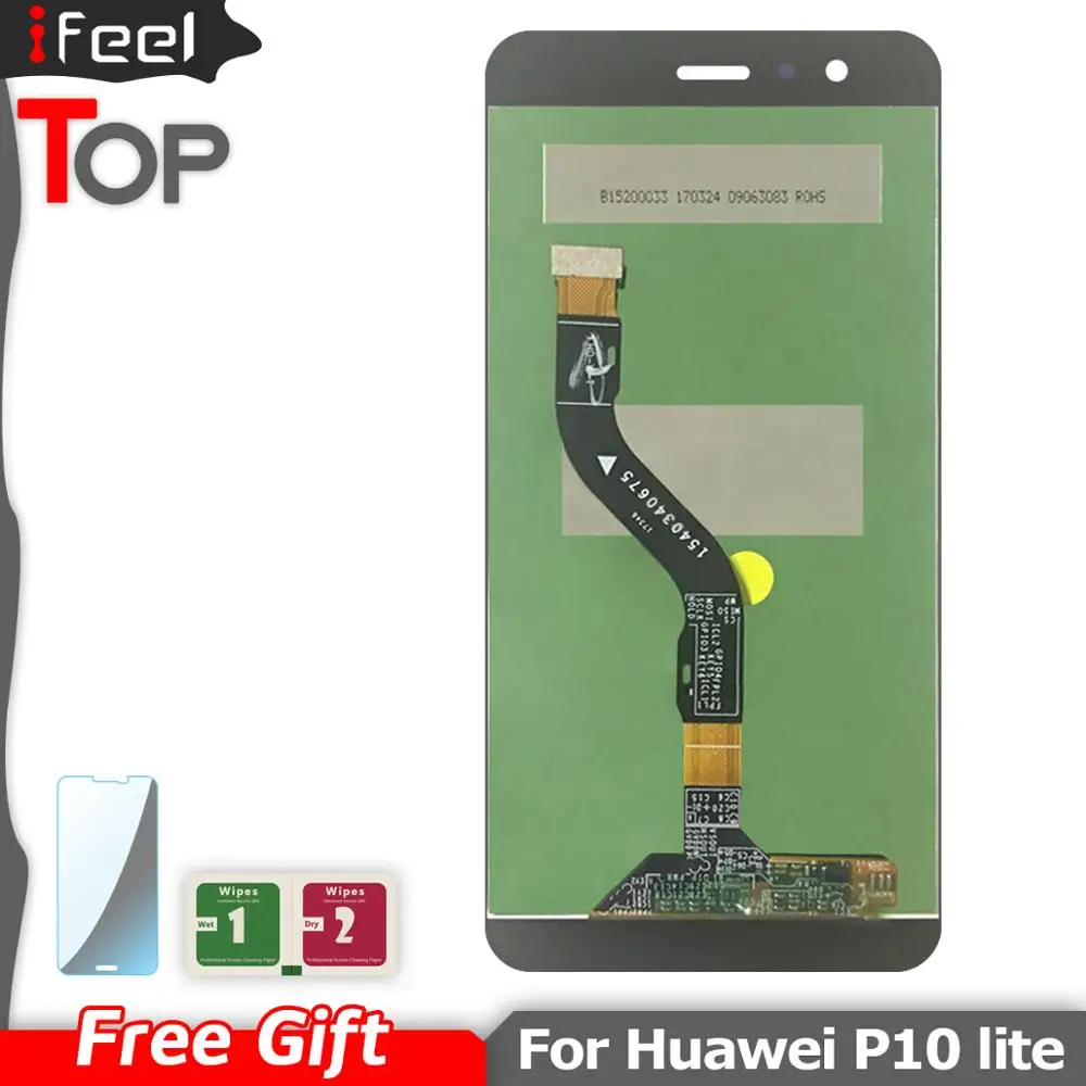 5 2 дюймовый жк дисплей с рамкой для HUAWEI P10 Lite экран задняя фотография|Экраны