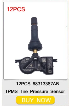 12 шт. TPMS сенсор 68313387AB 68313387AA 433 МГц TPMS датчик давления в шинах для DODGE DURANGO FIAT 500X JEEP GRAND CHEROKEE Компас