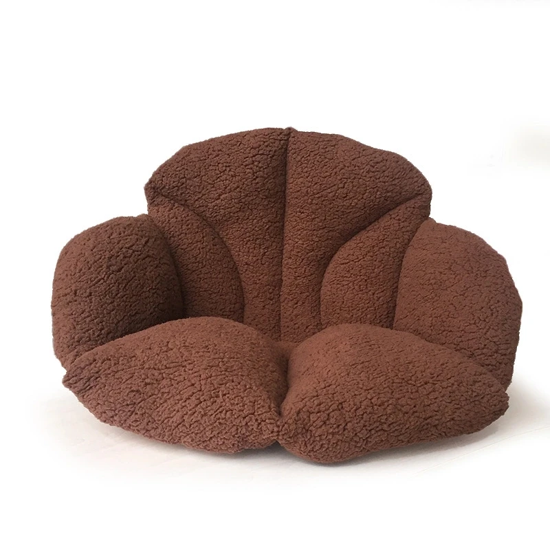 Многофункциональная мягкая плюшевая подушка для дивана, автомобиля, стула, гостиницы, украшения дома, многофункциональная Складная утолщенная Подушка для стула - Цвет: Brown