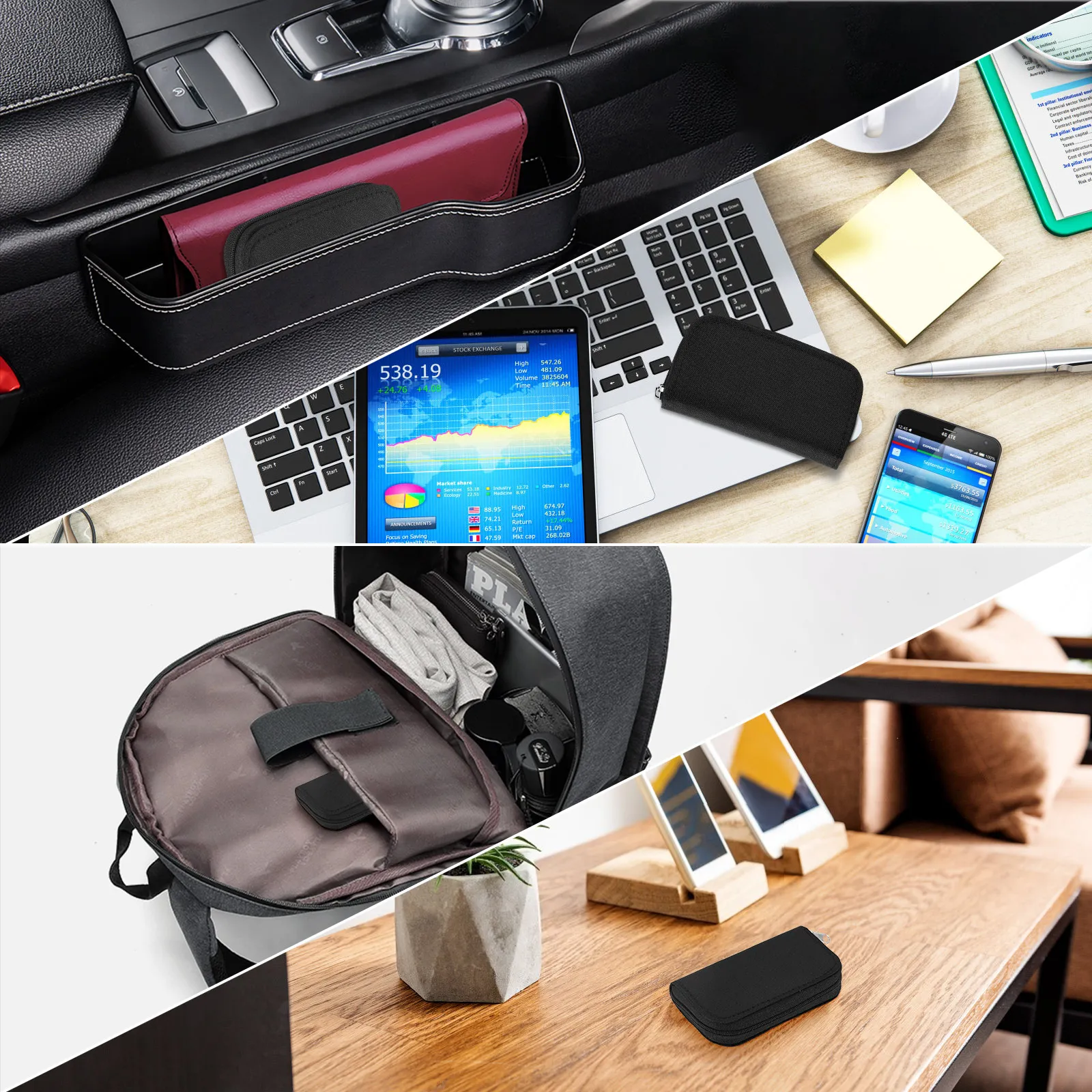 Black 22 slots Memory Card SD card Storage Carrying Pouch Holder Wallet Case Bag