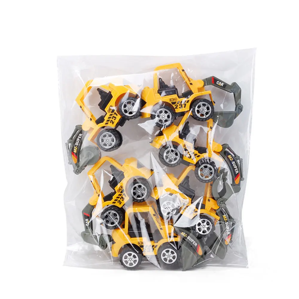 6 Styles /set Car Construction Engineering Vehicle Toy Diecast Excavator Toys Mixer Model for Boys - 5