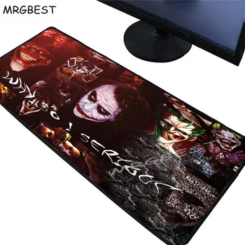 

MRGBEST Funny Joker Anime Large Gaming Mouse Pad Gamer Lockedge Keyboard Mouse Mat Gaming Desk Mousepad for CS GO LOL Dota Game