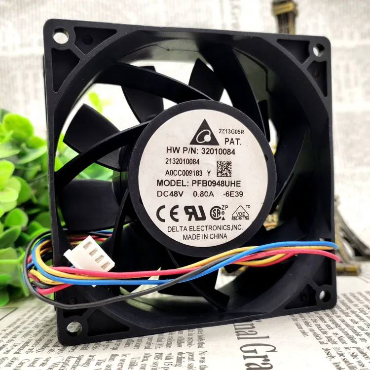 PFB0948UHE 9 см 48V 0.80A 9038 4 провода защиты электродвигателя Вентилятор охлаждения