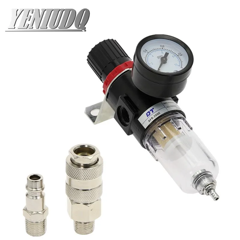 Afr-2000 1/4 Pneumatic Filters AFR2000 Filter for Air Compressor Moisture Separator Pressure Regulator Oil Water separators Unit
