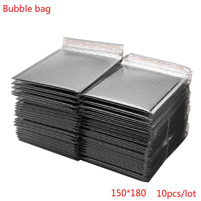 

10/20/30/50pcs /Lot Silver Paper Bubble Padded Mailers Envelopes Gift Bag 150x180mm Envelope Bag Packaging Shipping Bags