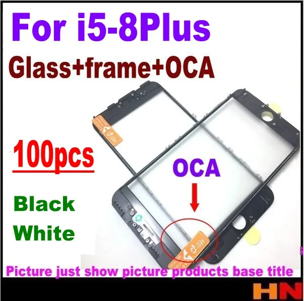 100 шт. для iphone 8 8P 7 7g plus 6 6s 5 5s 5c холодный пресс 3 в 1 стекло экрана с рамкой OCA ремонт