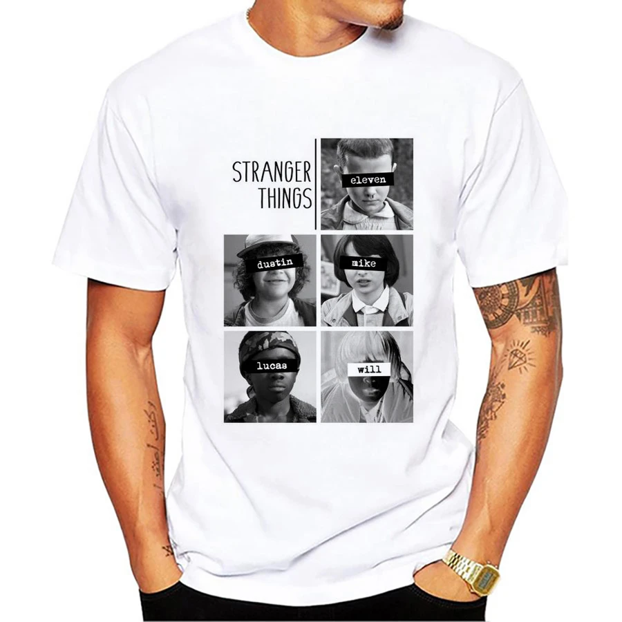 Stranger Things 2 Eleven Rock Waffle hawkinds camisetas de hombre Michael dusten Demogorgon mazmorras y dragones al camiseta| | - AliExpress